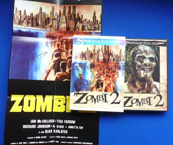 ZOMBI 2 25th Anniversary USA DVD + Slipcase + Plakat
