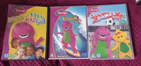 3x BARNEY DVD: Let the Games Begin