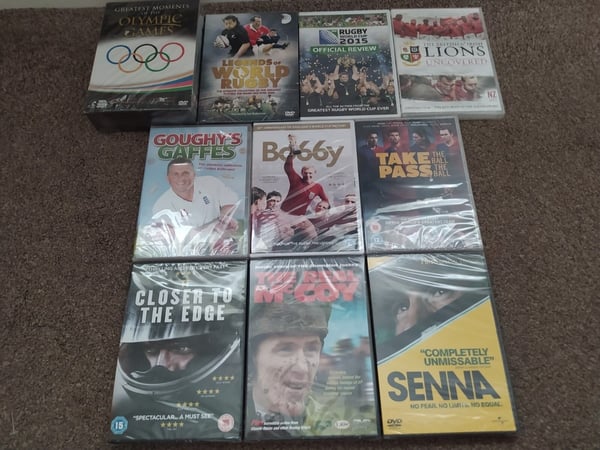 Sport DVD-paket med 10 filmer