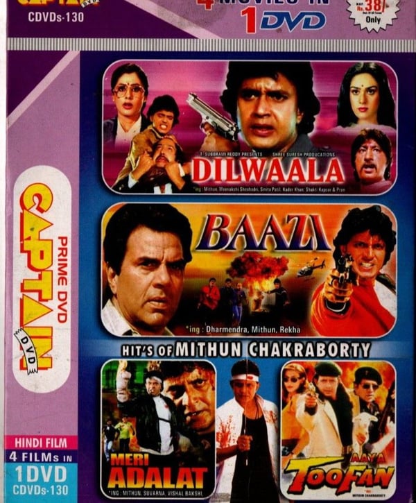 Dilwaala 4-i-1 Bollywood DVD-samling