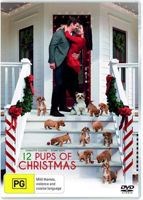12 Pups Of Christmas DVD - Søt julefilm for hele familien
