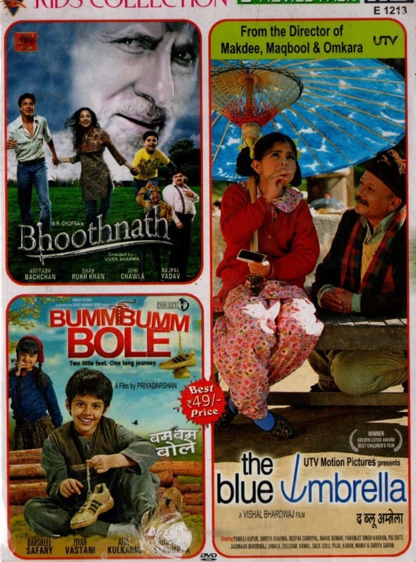 Bollywood 3-i-1: The Blue Umbrella, Bhoothnath, Bumm Bumm Bole DVD