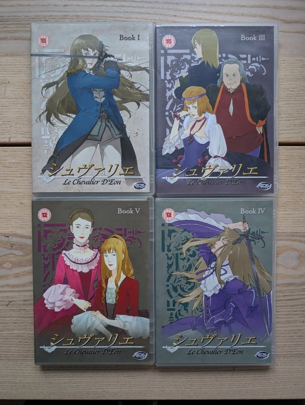 3 x Le Chevalier D'Eon DVD-serien 3 x Le Chevalier D'Eon DVD-serien