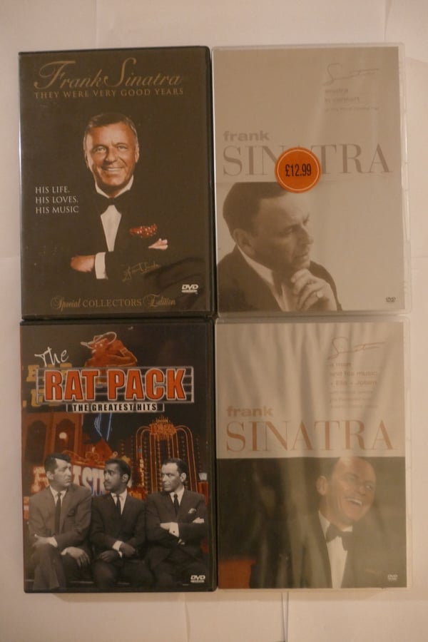 4x Frank Sinatra Musikfilm DVD: The Rat Pack Greatest, In Concert m.fl.