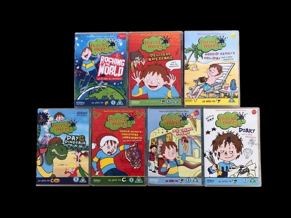 Horrid Henry DVD-paketti (Loma, Dinosaurukset, Jää)