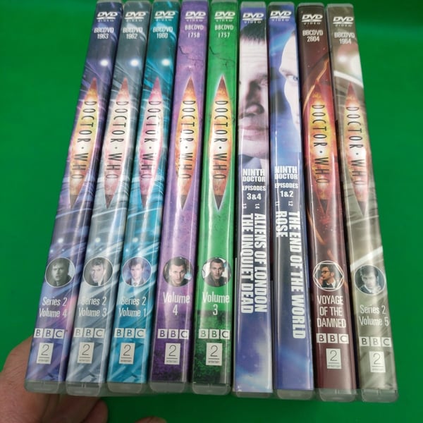 9x BBC Doctor Who DVD-pakke - Blandede afsnit