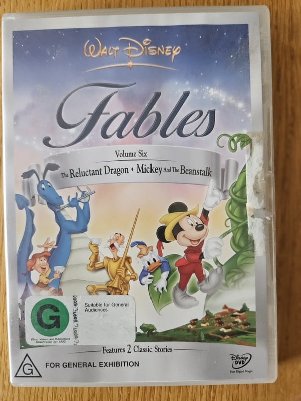 Disneyn Fables Osa 6: Vastahakoinen lohikäärme / Mikki ja pavunvarsi (DVD)
