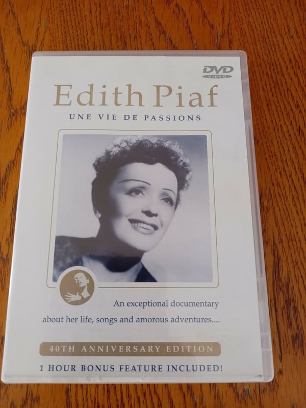 Edith Piaf: Une Vie de Passions (40-vuotisjuhla) Dokumentti DVD