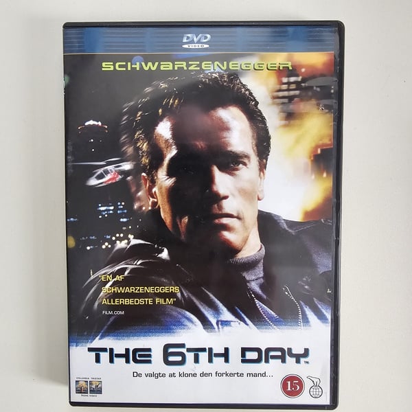 The 6th Day - Arnold Schwarzenegger - DVD (Dansk omslag)