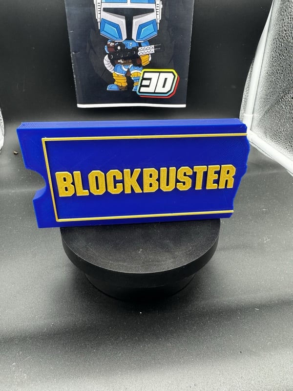 Blockbuster Video Game Rentals kyltti 15x7.5cm DVD