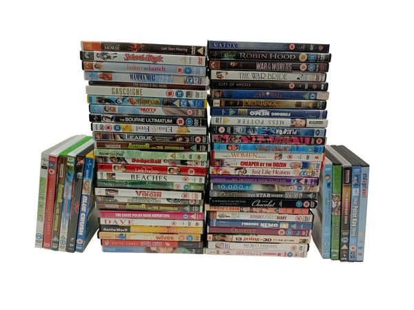 Stor samling blandede DVD-film til hele familien