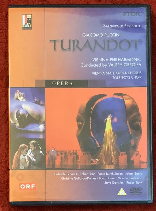 TURANDOT Puccini Opera: Vienna Philharmonic, Valery Gergiev (DVD)