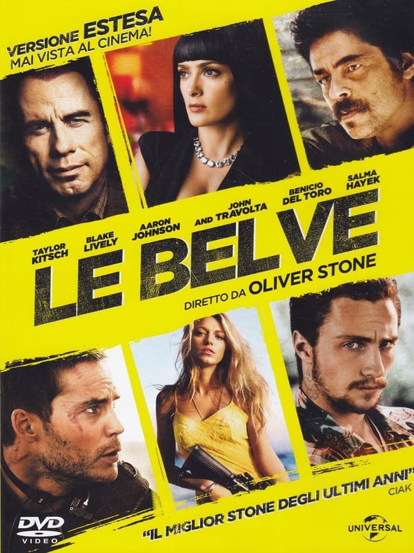 Le Belve DVD (2012) Hayek, Truman, Travolta
