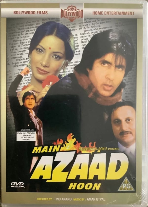 Main Azaad Hoon (1989) med Amitabh Bachchan, Shabana Azmi DVD
