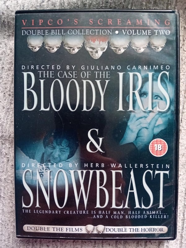 Case Of The Bloody Iris / Snowbeast DVD (2006)