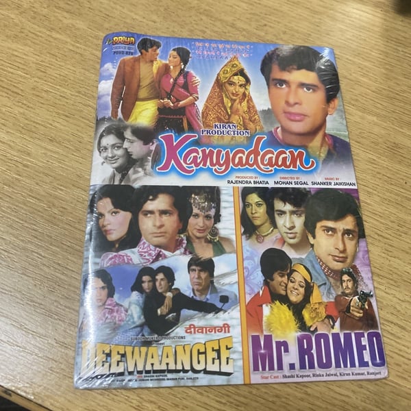 Kanyadaan, Deewangee, Mr. Romeo - 3-i-1 Bollywood DVD