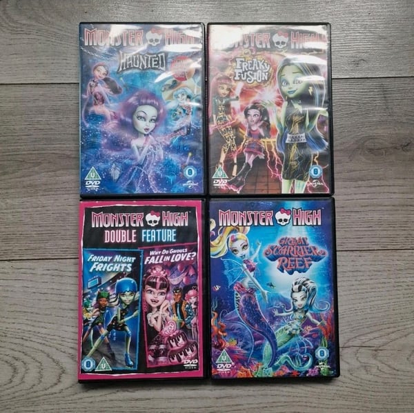 Monster High DVD-pakke med 4 filmer Monster High DVD-pakke med 4 filmer
