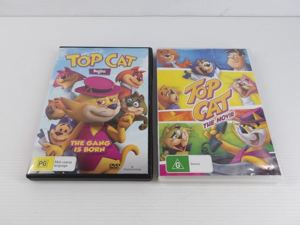 Top Cat Begins The Movie x 2 - Animoitu Perhe-elokuva DVD:llä