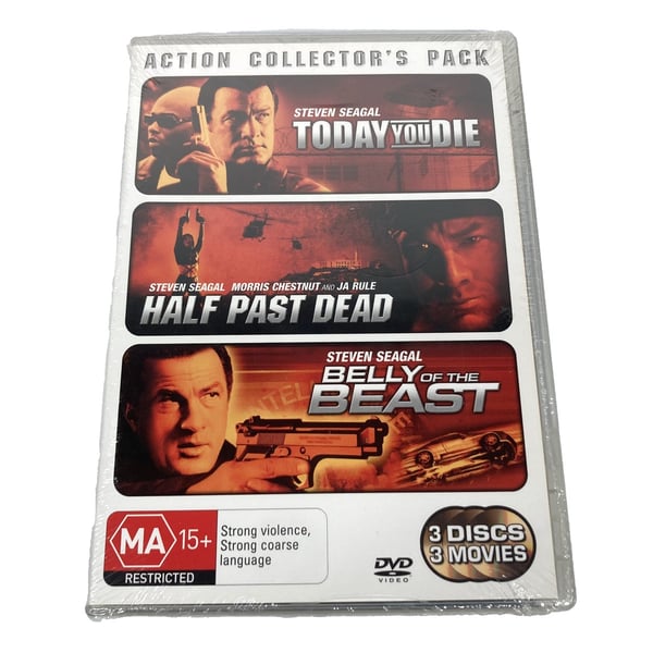Actionpakke: Today You Die / Half Past Dead / Belly of the Beast - DVD