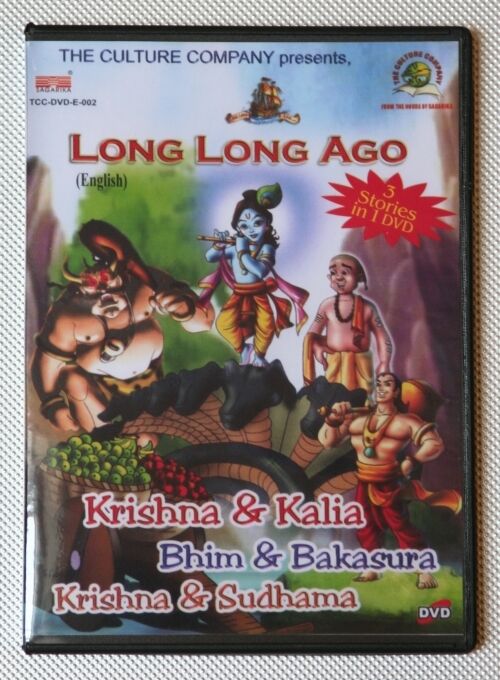 Long Long Ago Vol.1 Hare Krishna Cartoon Children Bima Kalia DVD