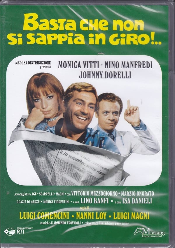 Basta Che Non Si Sappia In Giro DVD Nino Manfredi Monica Vitti