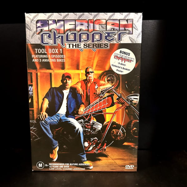 American Chopper The Series Tool Box 1 DVD (2003) med bogmærker + plakat