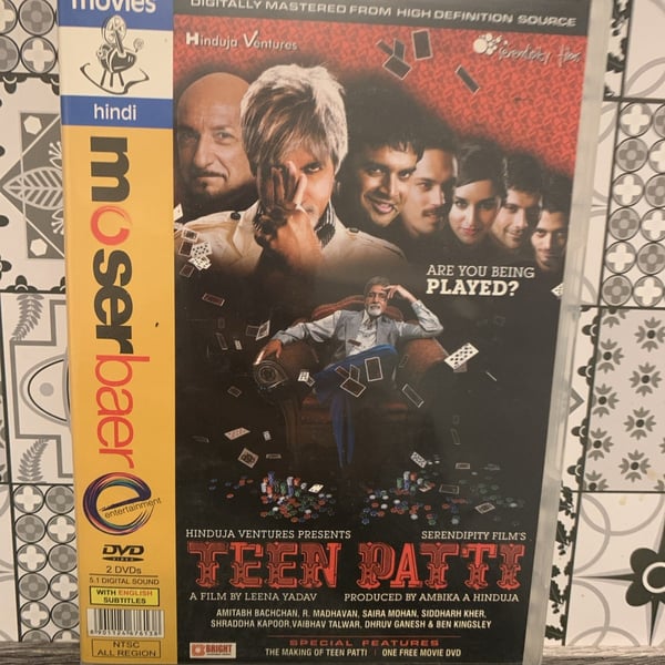 Teen Patti - Bollywood DVD med Amitabh Bachchan, R. Madhavan (Engelske undertekster)