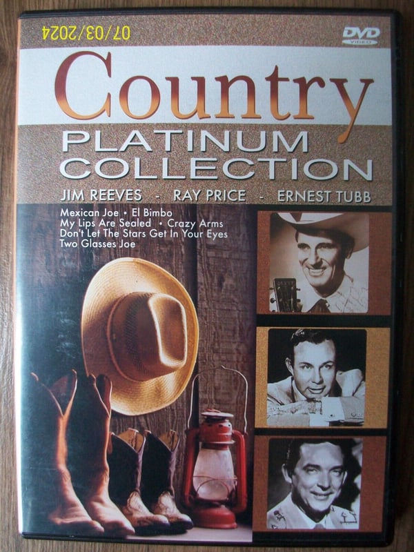 Country Platinum Collection: Jim Reeves, Ray Price, Ernest Tubb – 27 Spor DVD