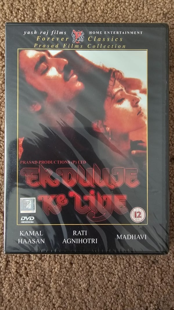Ek Duuje Ke Liye - Sällsynt Bollywood Romantik med Kamal Haasan - DVD