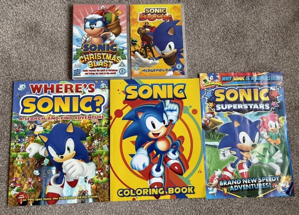 Sonic the Hedgehog Bok og DVD-pakke
