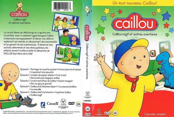 Caillou: Hän karjuu ja muita seikkailuja DVD