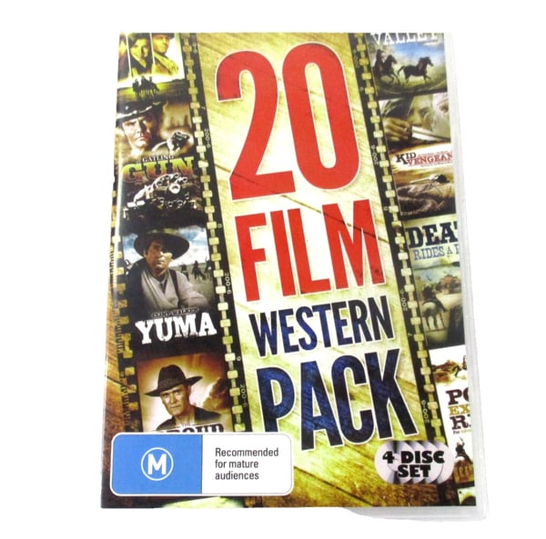 20 Westernfilmer DVD-pakke