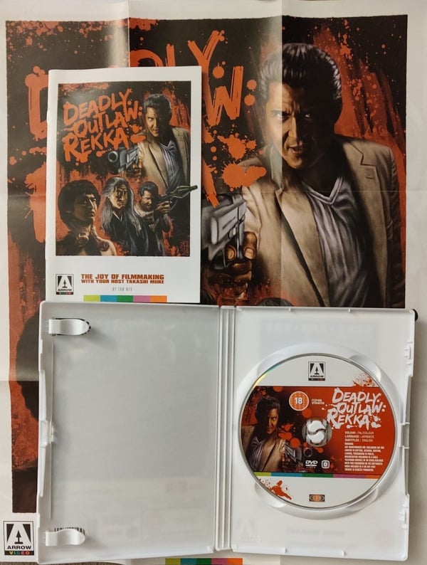 Deadly Outlaw Rekka Arrow Video DVD med Plakat & Hefte