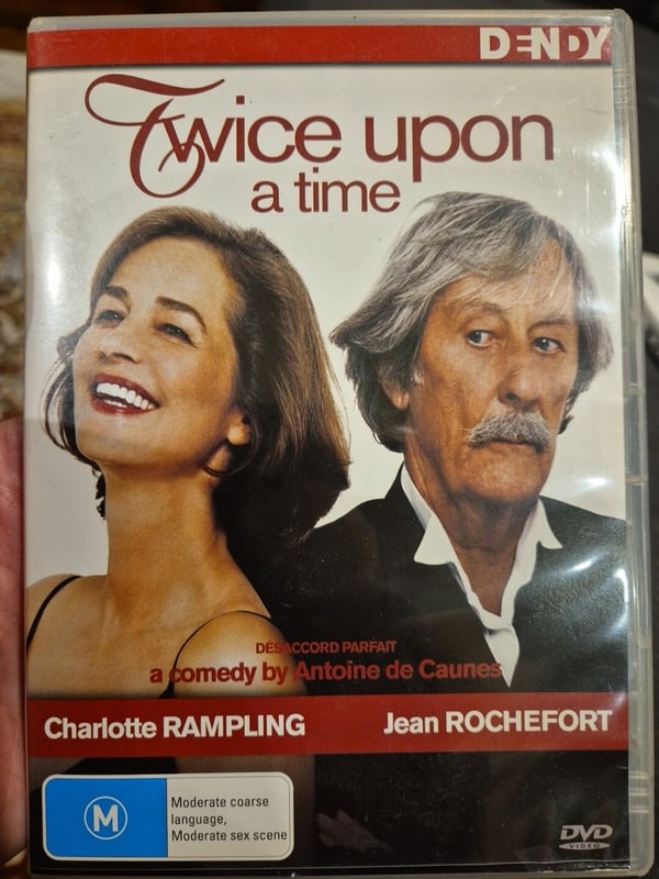 Twice Upon a Time (DVD) – Komedie med Charlotte Rampling & Jean Rochefort