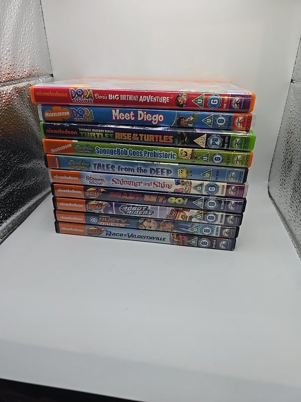 Svampebob Firkant & Nickelodeon Barnepakke – 10 DVD-er