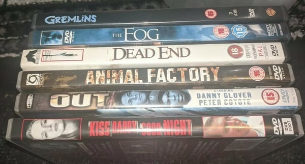 Skrekkfilmbundle: Gremlins, The Fog, Dead End, Animal Factory m.fl. DVD