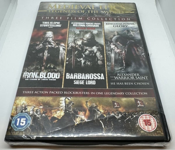Medieval Epics: Legends of the Sword – 3-filmsamling på DVD