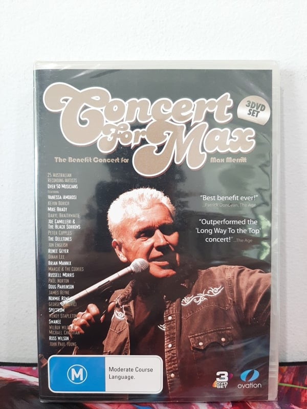 Concert For Max Merritt DVD (3x Musikset)