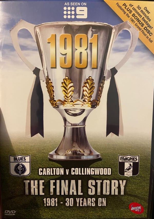 AFL Grand Final Carlton vs Collingwood 1981 DVD | CDON