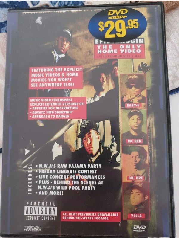 N.W.A: EFIL4ZAGGIN – The Only Home Video (DVD)