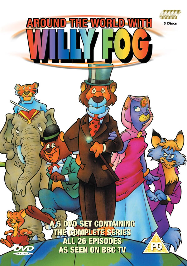 Jorden rundt på 80 dage med Willy Fog: Komplet serie DVD Jorden rundt på 80 dage med Willy Fog: Komplet serie DVD