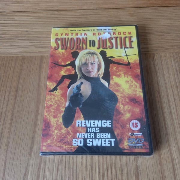 Sworn to Justice Cynthia Rothrock DVD (UK-julkaisu)