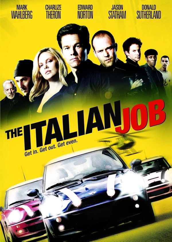 The Italian Job (2003) DVD, Wahlberg, Sutherland
