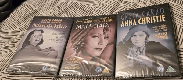 Greta Garbo – 3 film på DVD (Boks)