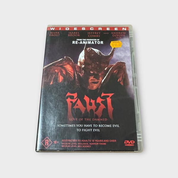 Faust: Love of the Damned (2000) Mark Frost, Jeffrey Combs – DVD