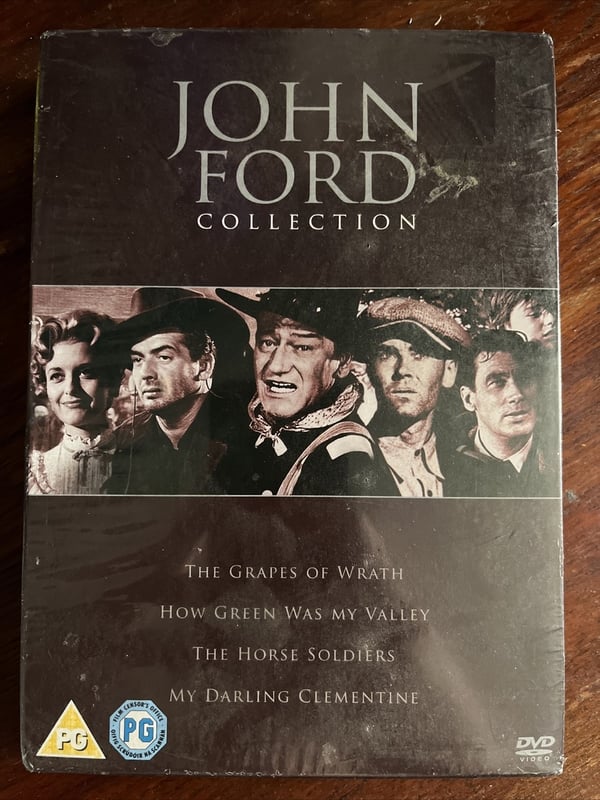 John Ford 4 elokuvan boksipaketti: Vihan hedelmät, Vihreä oli laaksoni ym. (DVD) John Ford 4 elokuvan boksipaketti: Vihan hedelmät, Vihreä oli laaksoni ym. (DVD)