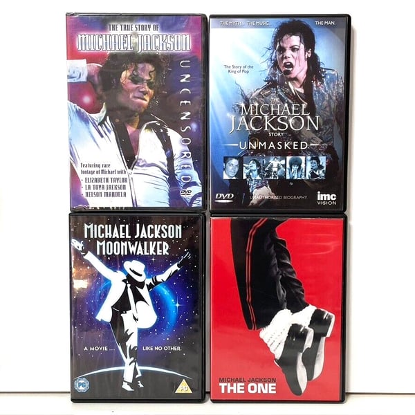 Michael Jackson: 4-Film Samling – True Story, Unmasked, Moonwalker – DVD