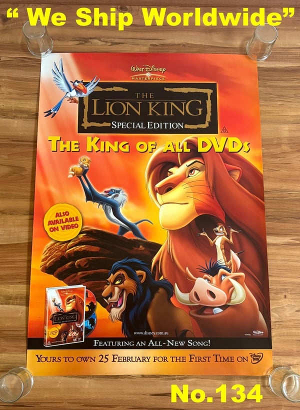 Løvenes Konge Filmplakat – Simba Veggkunst 70x100 cm