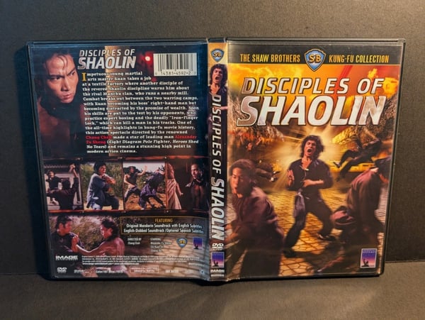 Disciples of Shaolin Shaw Brothers SJÆLDEN OOP DVD