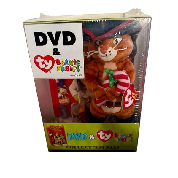 Shrek den Tredje Exklusiv Presentförpackning med Puss i Stövlar Plysch DVD (2008)
